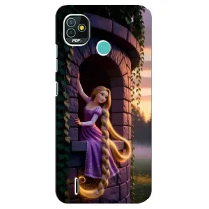 Чехол Рапунцель для TECNO Pop 5 (BD2p) (Рапунцель на башне)