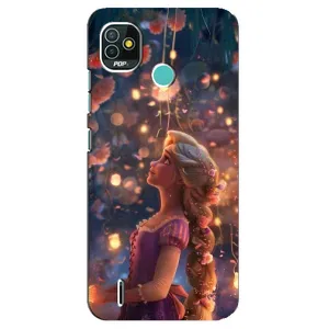 Чехол Рапунцель для TECNO Pop 5 (BD2p) (Рапунцель фонарики)