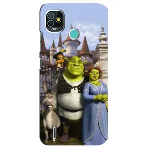 Чехол с мультфильмом Шрек на TECNO Pop 5 (BD2p) (Сказочные герои Шрека)
