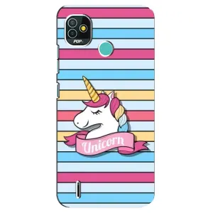 Чехол для Техно Поп 5 - (Единорожки - Новинки) (AlphaPrint) (Unicorn)
