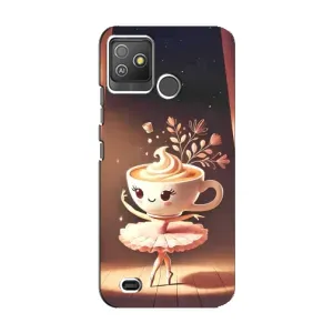 Чохол з мемом Тралалело тралала на Tecno Pop 5 GO (Балерина капучина)