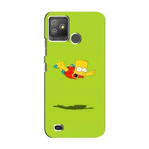 Чехол с Симпсонами для Tecno Pop 5 GO (VPrint) (Барт Симпсон)