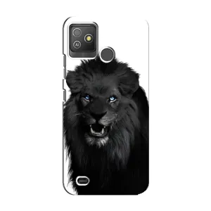 Чохли з картинкою животних Tecno Pop 5 GO (Чорний ЛЕВ)