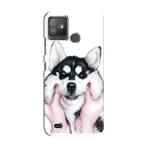 Чохли з собаками для Tecno Pop 5 GO (VPrint) (Радісний Хаскі)
