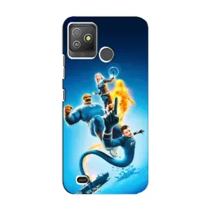 Чехол с принтом Фантастическая четверка для Tecno Pop 5 GO (Герои Фантастическая Четверка)