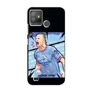 Чехлы с футболистом Ерлинг Холанд для Tecno Pop 5 GO (AlphaPrint) (гол Эрлинг Холланд)