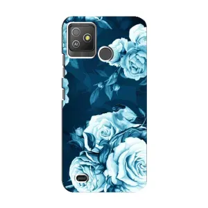 Чехлы (ART) Цветы на Tecno Pop 5 GO (VPrint) (Блактині бутони)