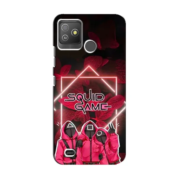 Чехол с принтом «Охранники Игра кальмара» для TECNO Pop 5 GO Чехол с принтом «Охранники Игра кальмара» для TECNO Pop 5 GO