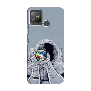 Чехол NASA для Tecno Pop 5 GO (AlphaPrint) (Космонавт фото)