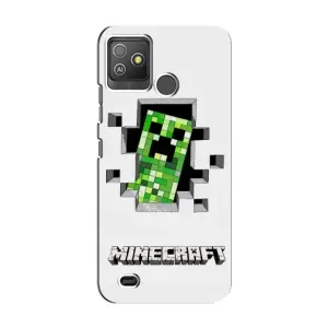 Чохол Майнкрафт на Tecno Pop 5 GO (AlphaPrint) Minecraft (кріпер Майнкрафт)