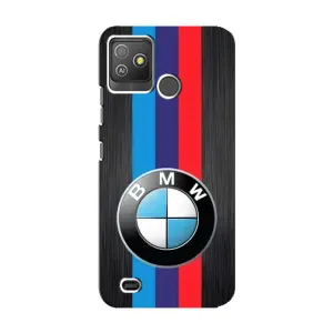 Чехол для Техно Поп 5 Го - с принтом БМВ (AlphaPrint) (Лого BMW)