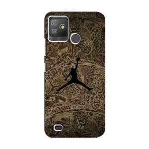 Чехлы для Tecno Pop 5 GO - с картинкой JORDAN (AlphaPrint) (Logo Jordan)