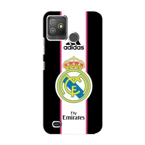 Чехол для Tecno Pop 5 GO с принтом Реал Мадрид (Лого Real Madrid)