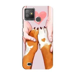 Чохли з собаками для Tecno Pop 5 GO (VPrint) (Любовь до собак)