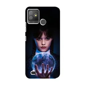 Чехол с дизайном Венздей 2 на Tecno Pop 5 GO (Магическая сфера Уэнздей)