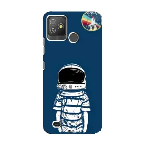 Чехол NASA для Tecno Pop 5 GO (AlphaPrint) (Мальчик в шлеме)