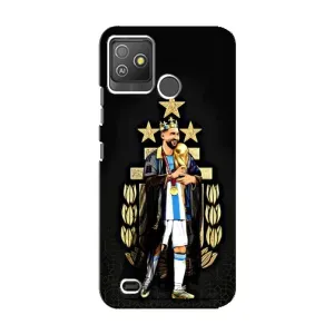 Чехлы для Tecno Pop 5 GO (Leo чемпион) (AlphaPrint) (Месси Король)