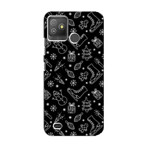 Новорічні, Святкові Чохли для Tecno Pop 5 GO - 2024 год (Новорічний фон)
