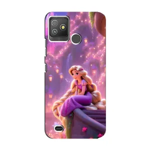 Чехол Рапунцель для Tecno Pop 5 GO (Рапунцель в замке)