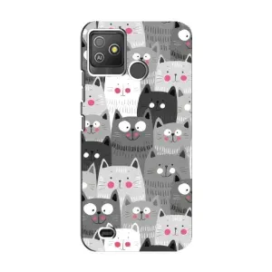 Чохли з Котиками для Tecno Pop 5 GO (VPrint) (Мальовані котики)