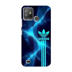 Чехлы Адидас для Tecno Pop 5 GO (AlphaPrint) (Синий Адидас)