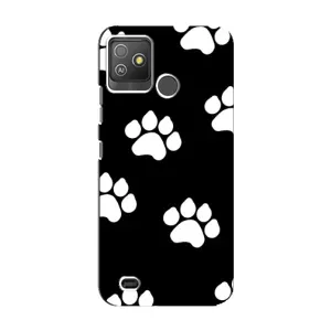 Чохли з собаками для Tecno Pop 5 GO (VPrint) (Сліди собаки)