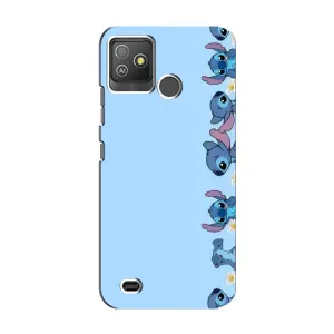 Чехол с принтом Стич на TECNO Pop 5 GO (Стич фон)