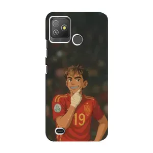 Чехол с футболистом Ламин Ямаль Tecno Pop 5 GO (Ямаль аниме)