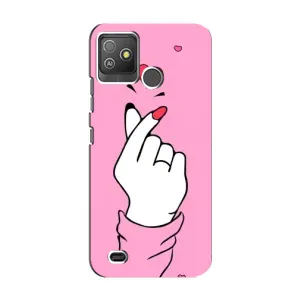 Чохол з принтом для Tecno Pop 5 GO (AlphaPrint - Знак сердечка)