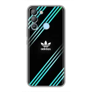 Чехлы Адидас для TECNO Pop 5 LTE (AlphaPrint) (Адидас с полосами)