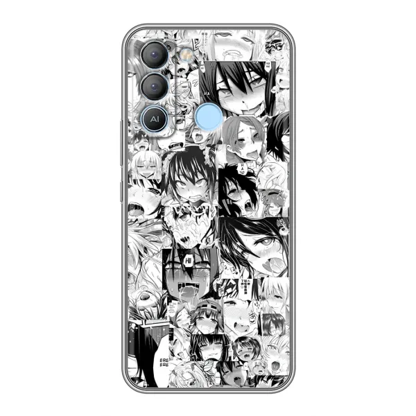 Чехол с принтом «Ahegao manga» для TECNO Pop 5 LTE