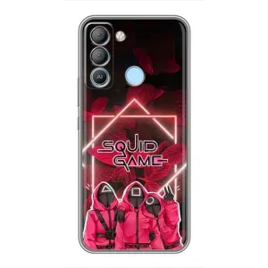 Чохол Гра в кальмара для TECNO Pop 5 LTE (Охоронці Гра кальмара)
