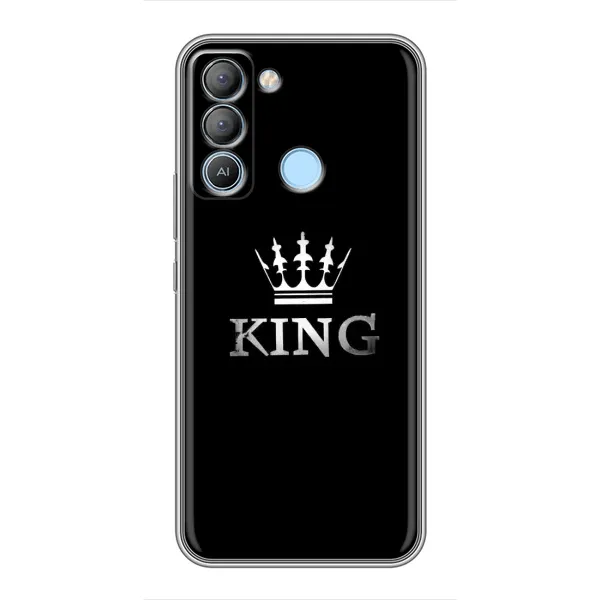 Чохол з принтом «KING» для TECNO Pop 5 LTE