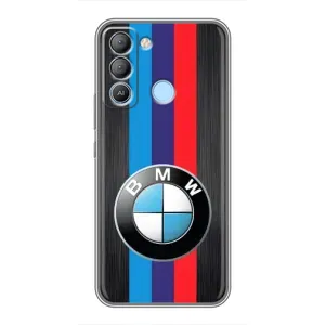 Чехол для Техно Поп 5 ЛТЕ - с принтом БМВ (AlphaPrint) (Лого BMW)
