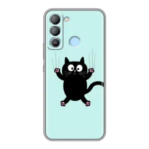 Чехол с принтом для TECNO Pop 5 LTE (AlphaPrint) Модные коты