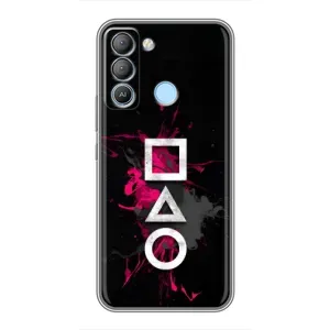 Чохол Гра в кальмара для TECNO Pop 5 LTE (Символи Гра кальмара)