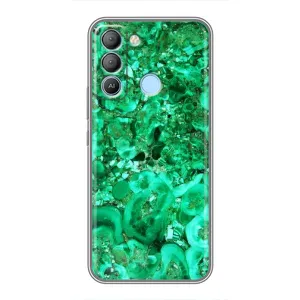 Мраморний чехол на TECNO Pop 5 LTE (VPrint) (Салатовий Мрамор)