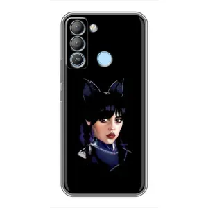 Чохли Венсдей на TECNO Pop 5 LTE Уенсдей (AlphaPrint) (серйозна Венздей)