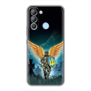 Чехлы с картинкой ЗСУ для TECNO Pop 5 LTE (AlphaPrint) (Солдат ЗСУ)