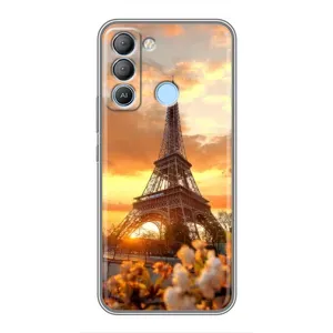 Чохол Ейфелева Вежа TECNO Pop 5 LTE - (AlphaPrint) (Сонячня вежа)