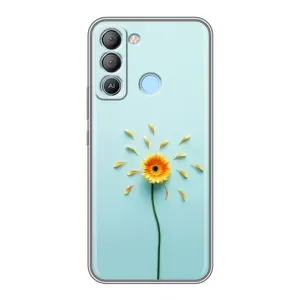 Чехлы с Цветами для TECNO Pop 5 LTE (VPrint) (Желтый цветок)