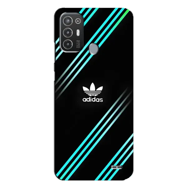 Чехол с принтом «Адидас с полосами» для TECNO Pop 6 Pro (BE8)