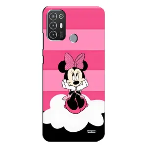 Міккі Маус чохол для TECNO Pop 6 Pro (BE8) (AlphaPrint - Мультяшні) (Дівчинка Maus)