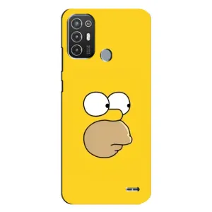 Чехол с Симпсонами для TECNO Pop 6 Pro (BE8) (VPrint) (Гомер)