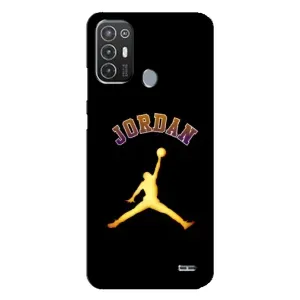 Чехлы для TECNO Pop 6 Pro (BE8) - с картинкой JORDAN (AlphaPrint) (Jordan Gold)