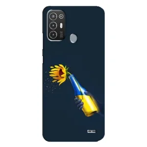 Чехол для Патриота Украины TECNO Pop 6 Pro (BE8) - (AlphaPrint) (Коктейль молотова)