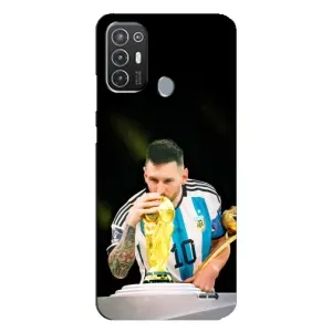 Чохли для TECNO Pop 6 Pro (BE8) (Leo чемпіон) (AlphaPrint) (Кубок Мессі)