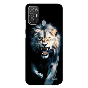 Чохол з картинкою 'Хижаки' для TECNO Pop 6 Pro (BE8) (Лев у темряві)
