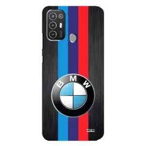 Чехол для Техно Поп 6 Про - с принтом БМВ (AlphaPrint) (Лого BMW)