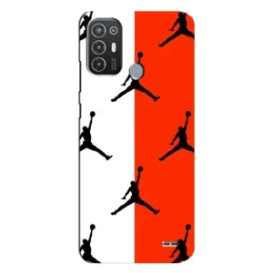 Чехлы для TECNO Pop 6 Pro (BE8) - с картинкой JORDAN (AlphaPrint) (Лого Джордан)